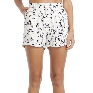 Saltwater Luxe Animal Print Cuffed Dress Shorts